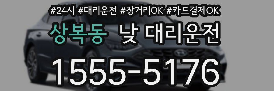 상복동 낮 대리운전