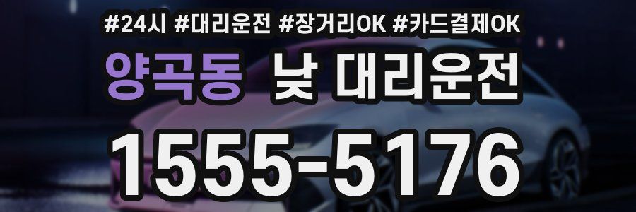 양곡동 낮 대리운전