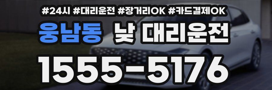 웅남동 낮 대리운전