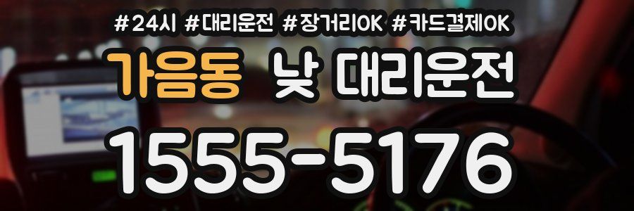 가음동 낮 대리운전