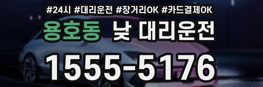 용호동 낮 대리운전