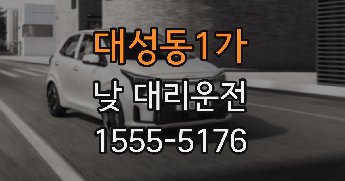 대성동1가 낮 대리운전