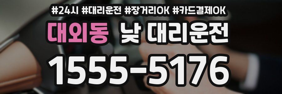 대외동 낮 대리운전