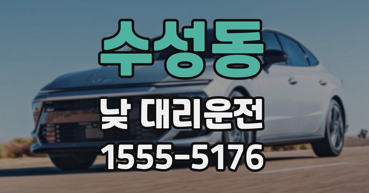 수성동 낮 대리운전