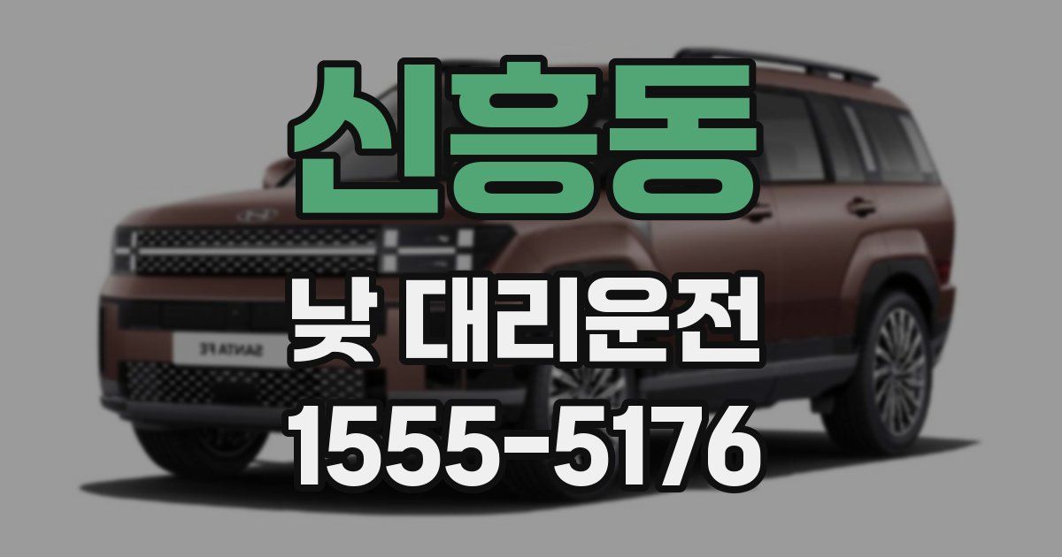 신흥동 낮 대리운전