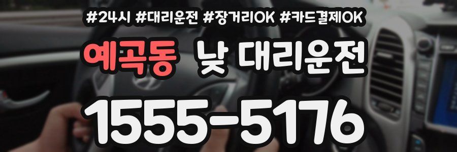 예곡동 낮 대리운전