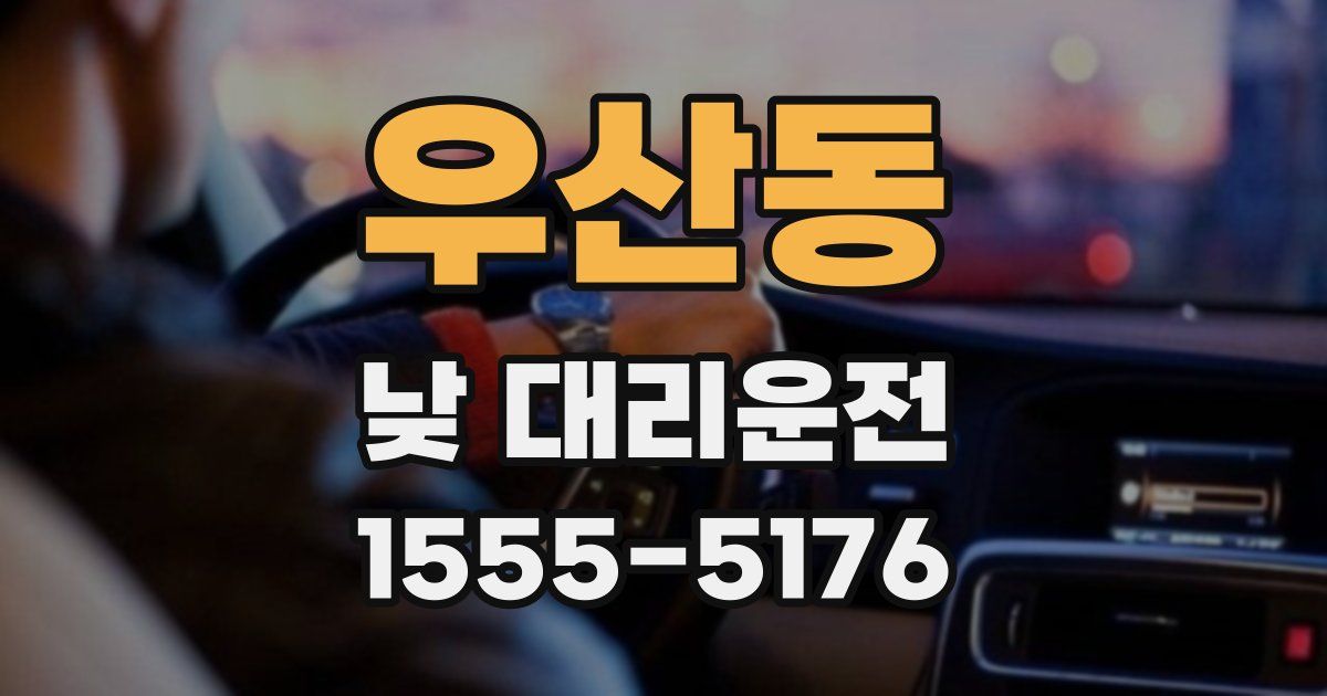 우산동 낮 대리운전
