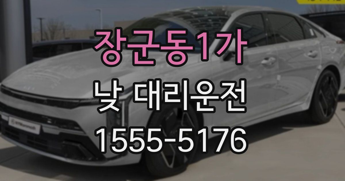 장군동1가 낮 대리운전