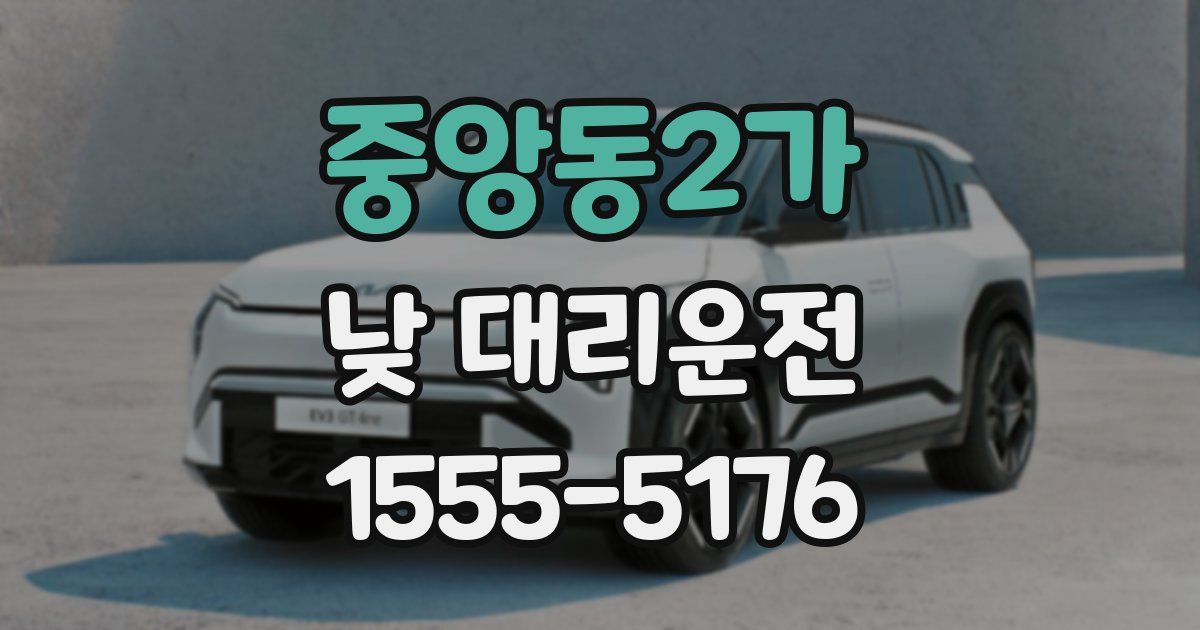 중앙동2가 낮 대리운전