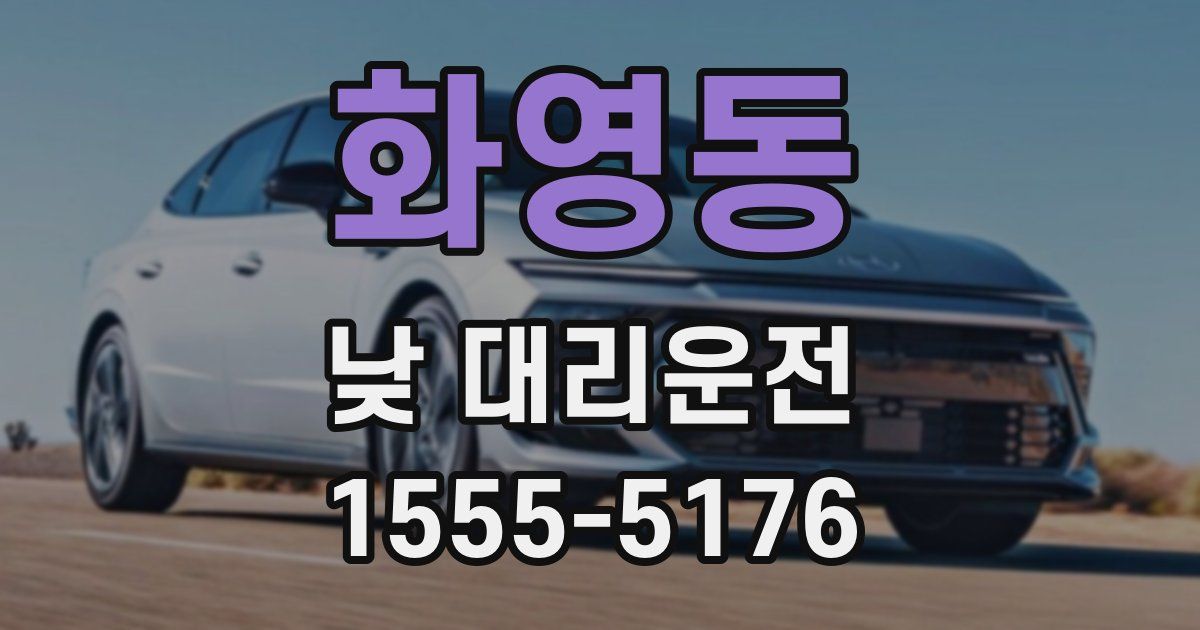 화영동 낮 대리운전