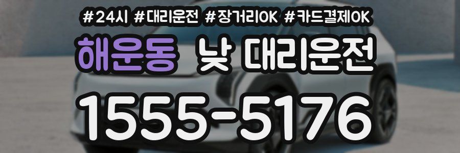 해운동 낮 대리운전