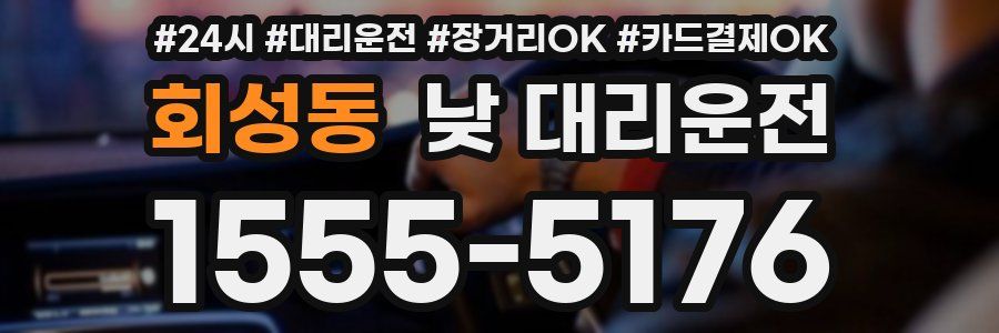 회성동 낮 대리운전