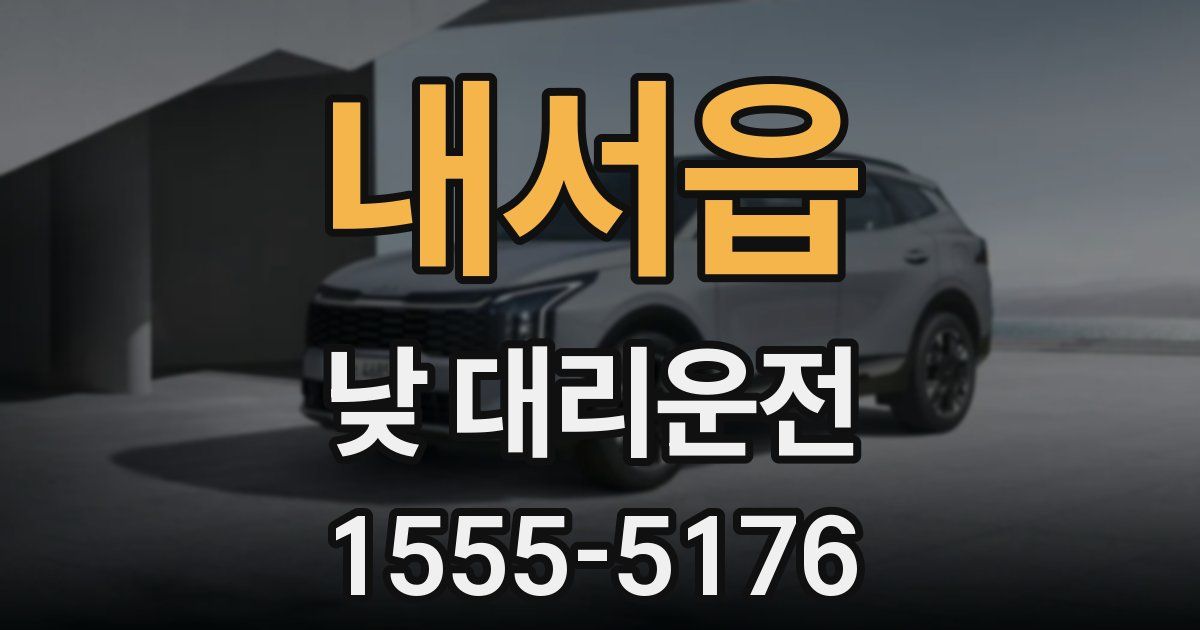 내서읍 낮 대리운전