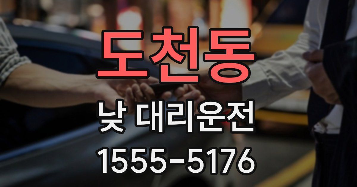 도천동 낮 대리운전