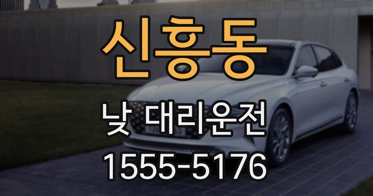 신흥동 낮 대리운전