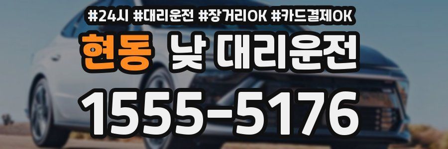 현동 낮 대리운전