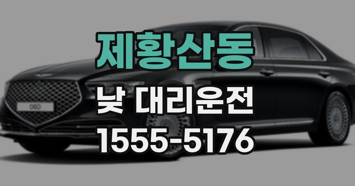 제황산동 낮 대리운전