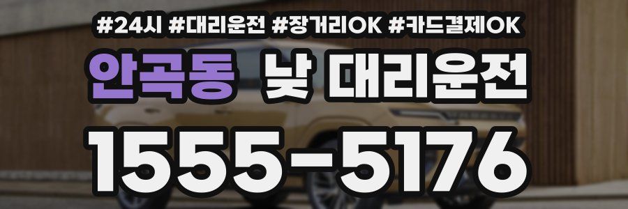 안곡동 낮 대리운전