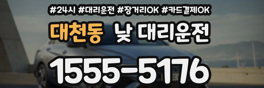 대천동 낮 대리운전