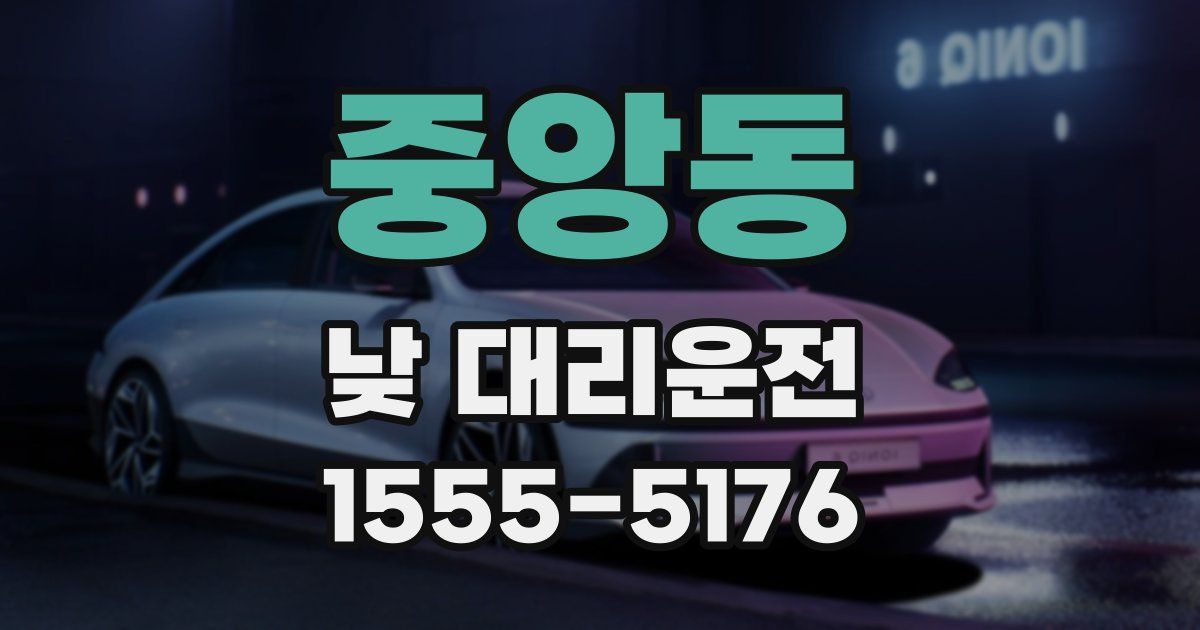 중앙동 낮 대리운전