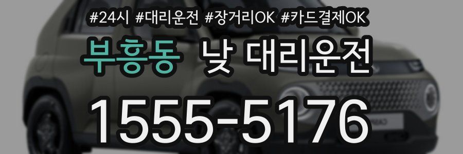 부흥동 낮 대리운전