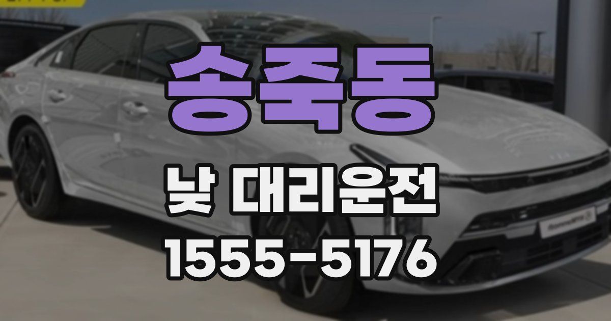 송죽동 낮 대리운전