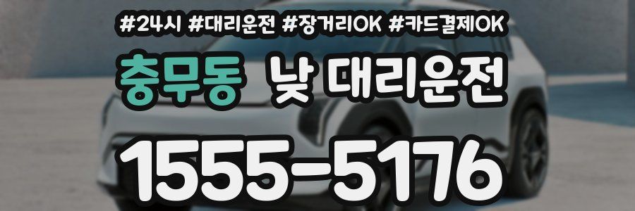 충무동 낮 대리운전