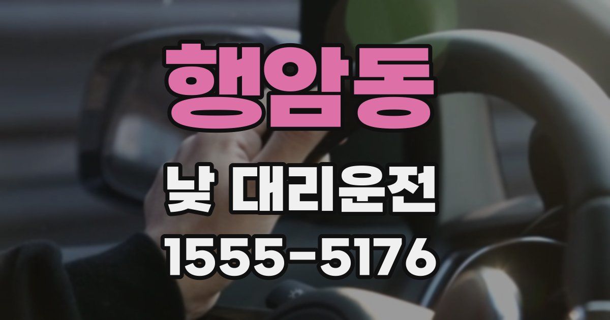 행암동 낮 대리운전