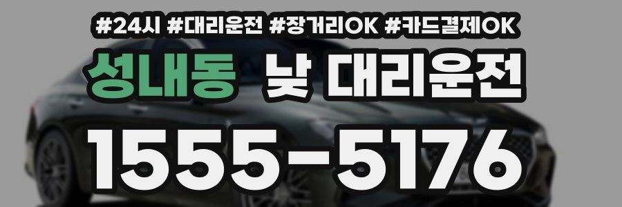 성내동 낮 대리운전