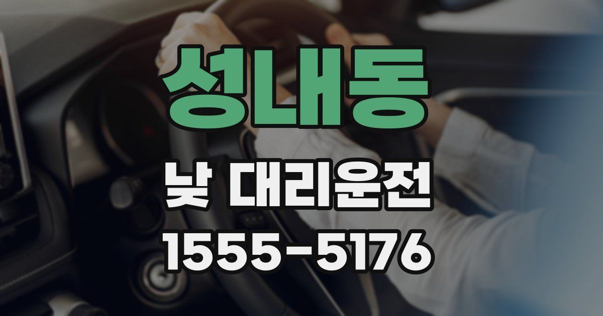 성내동 낮 대리운전