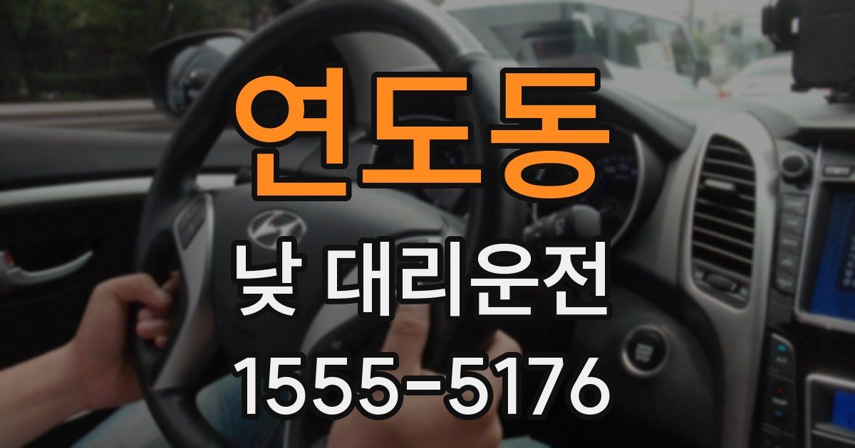 연도동 낮 대리운전