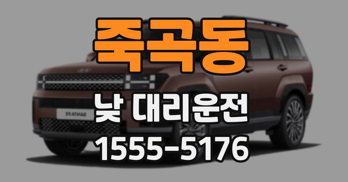 죽곡동 낮 대리운전