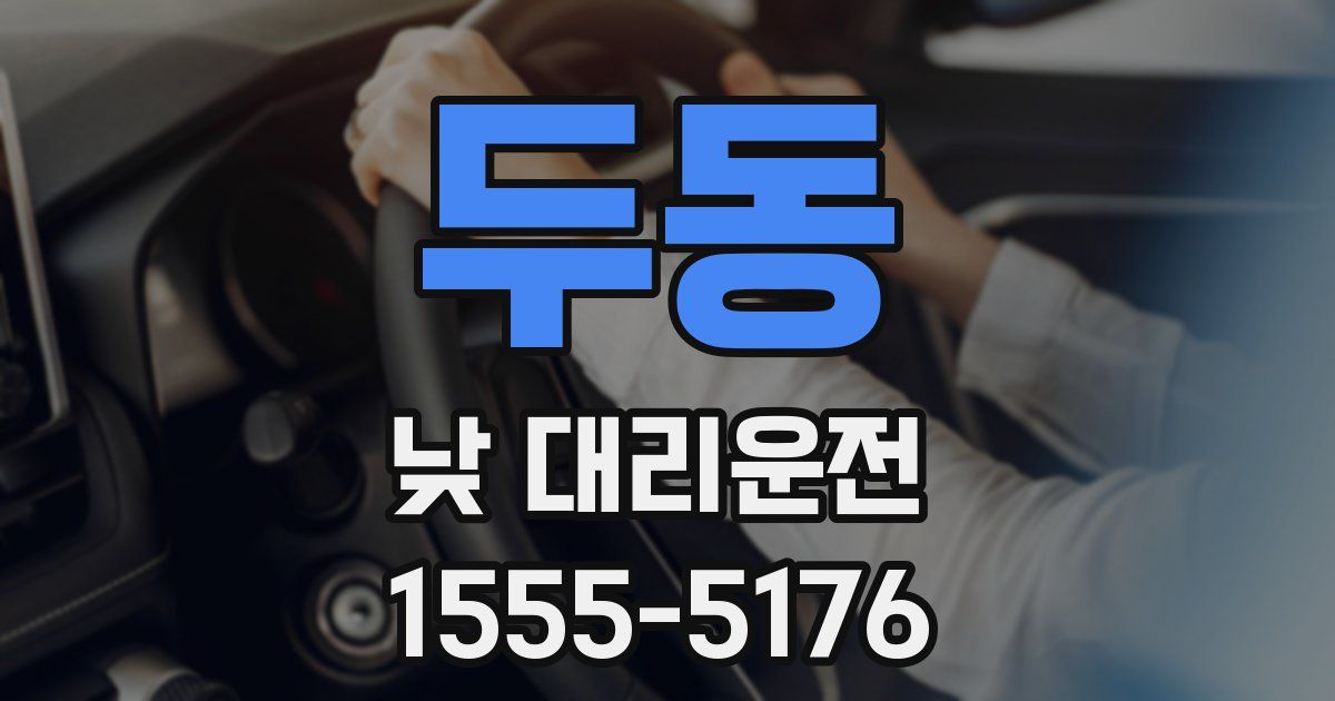 두동 낮 대리운전