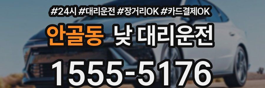 안골동 낮 대리운전