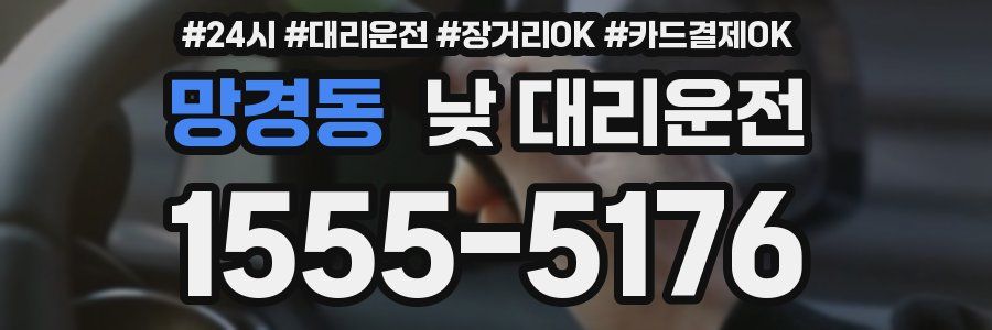 망경동 낮 대리운전