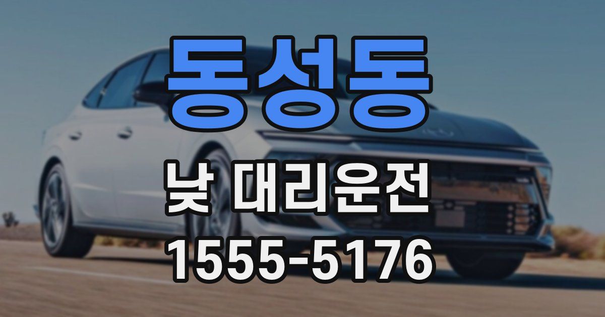동성동 낮 대리운전