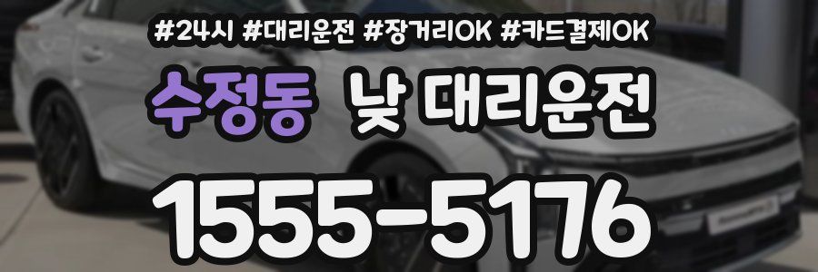 수정동 낮 대리운전