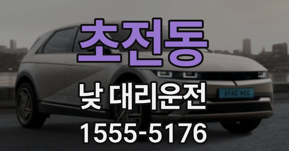 초전동 낮 대리운전