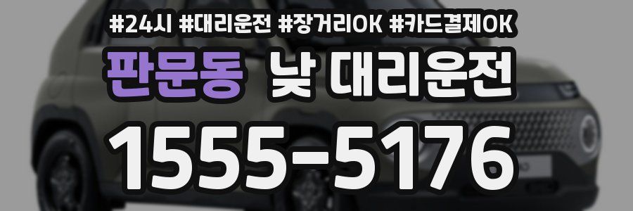 판문동 낮 대리운전