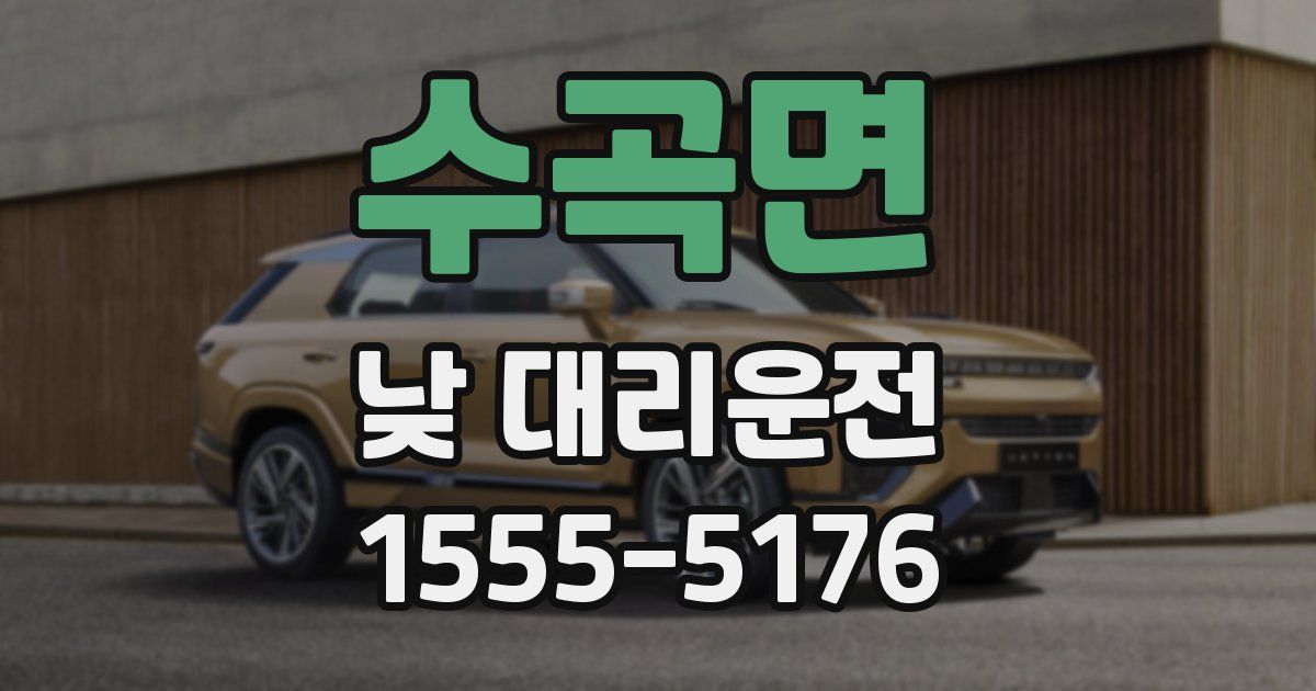 수곡면 낮 대리운전