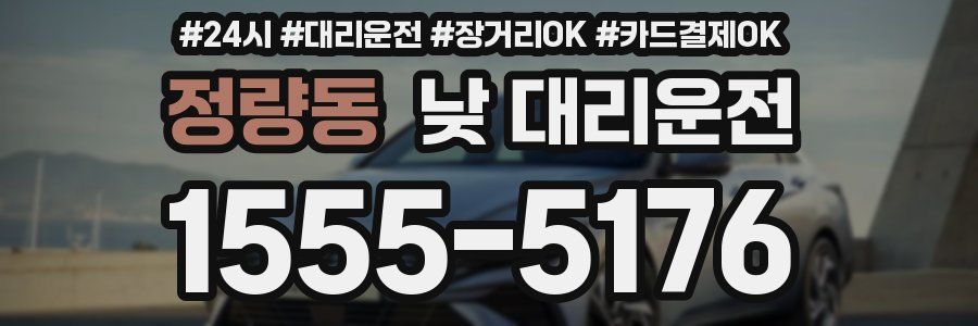 정량동 낮 대리운전
