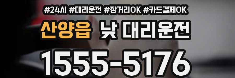 산양읍 낮 대리운전