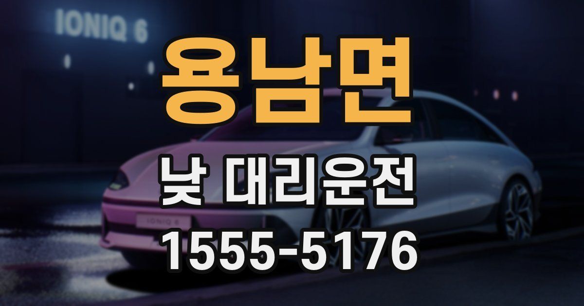 용남면 낮 대리운전