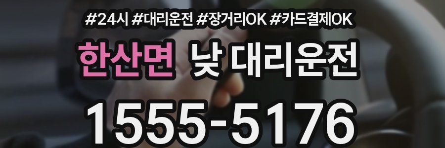 한산면 낮 대리운전