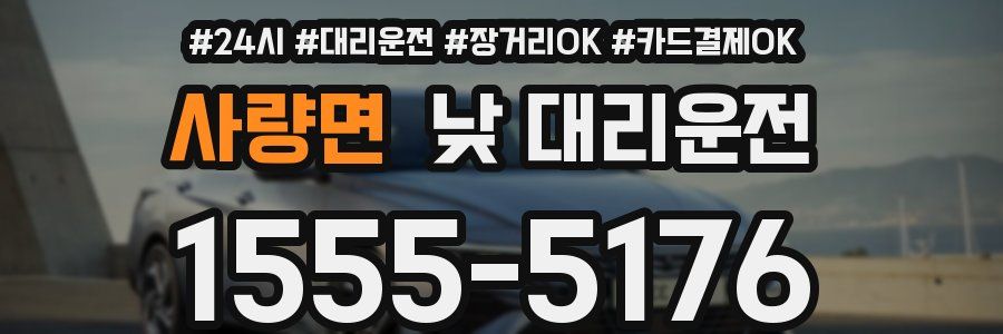 사량면 낮 대리운전