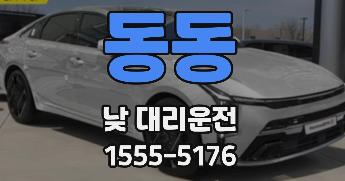 동동 낮 대리운전