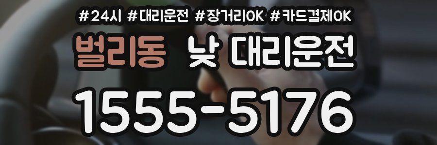벌리동 낮 대리운전