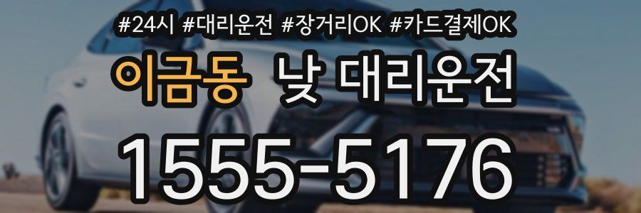 이금동 낮 대리운전
