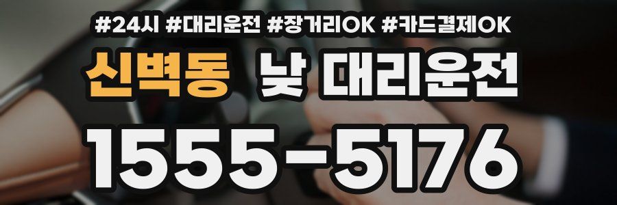 신벽동 낮 대리운전