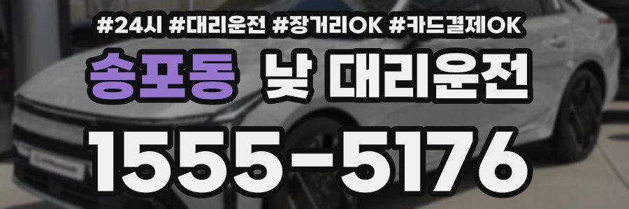 송포동 낮 대리운전